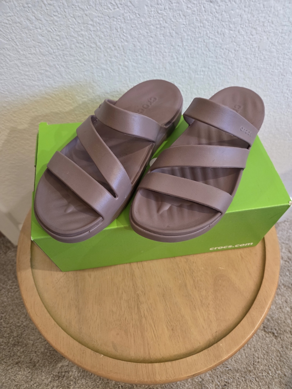 Crocs Women’s Brown Capri Sport Slide Sandals